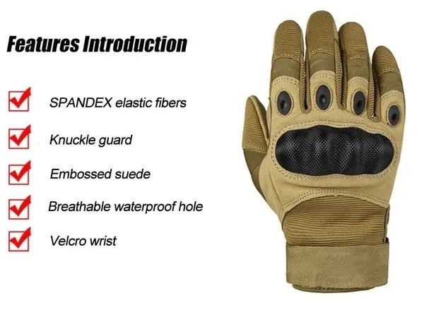 Military Tactical Gloves Army Outdoor Sports Motocycel Full Finger Gloves