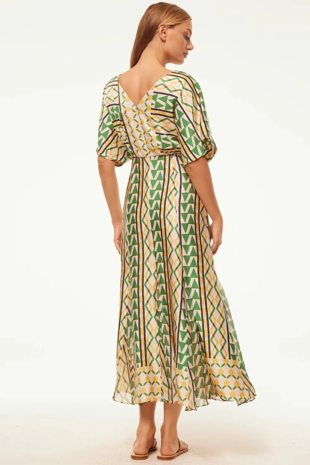 MISA - Irena Dress - Limoncello Geo Mix