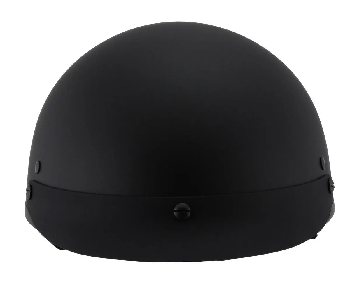 MPH9720DOT Dot Approved 'Momentum' Matte Black Half Motorcycle Helmet for Men and Women Biker w/ Drop Down Tinted Visor