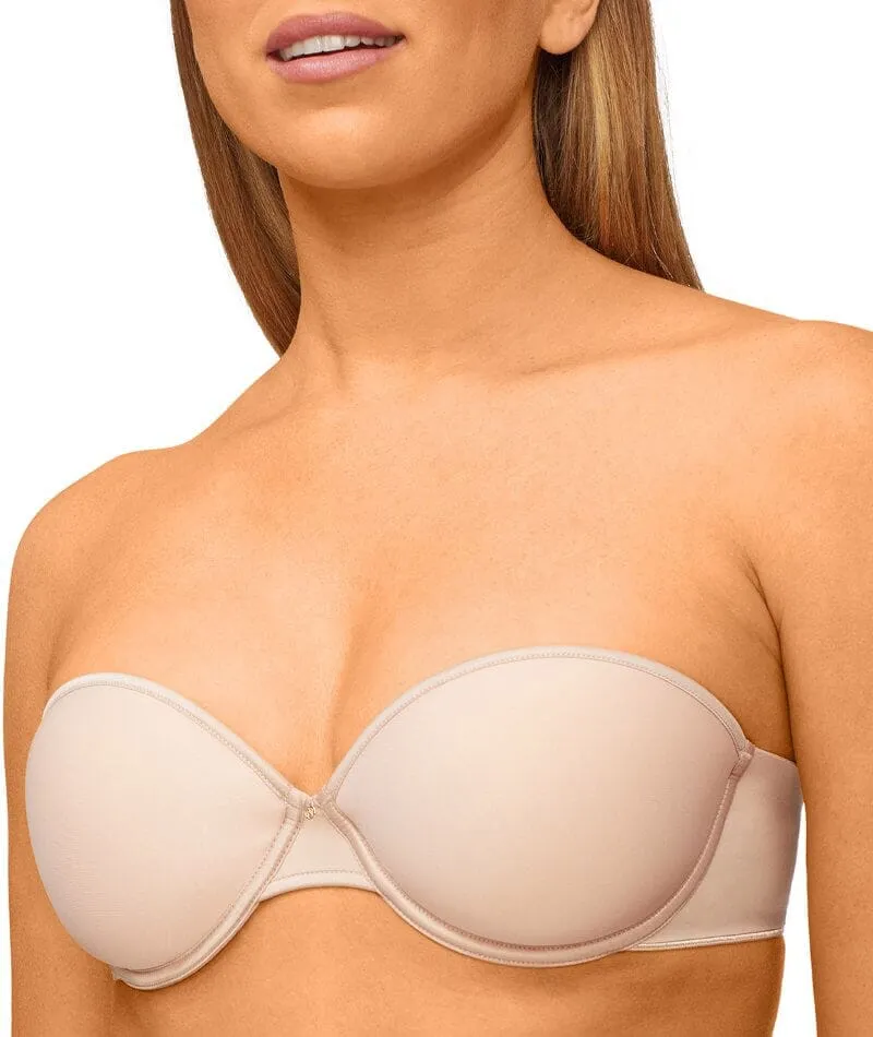 Nancy Ganz Body Light Spacer Strapless Bra - Warm Taupe