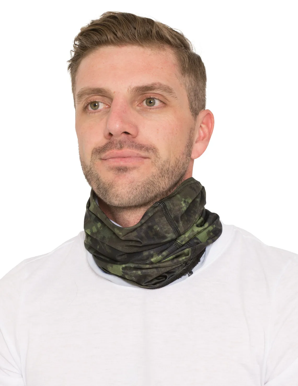 Neck Gaiter | Bandana, Balaclava, Headband | UPF 50  Sun Protection | White