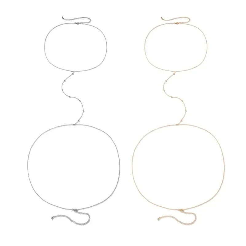 New Alloy Belly Chain - Beach Body Jewelry & Party Waist Necklace