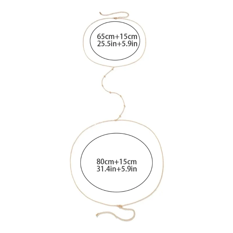 New Alloy Belly Chain - Beach Body Jewelry & Party Waist Necklace