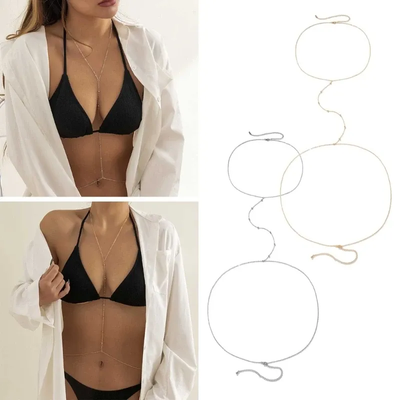 New Alloy Belly Chain - Beach Body Jewelry & Party Waist Necklace