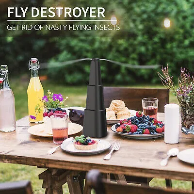 NEW Battery Operated Retractable Fly Repellent Bug Fan! Utilizes the power of air circulation to repel flies, mosquitoes, and other flying insects without harsh chemicals
