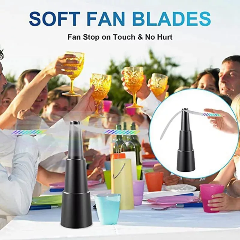 NEW Battery Operated Retractable Fly Repellent Bug Fan! Utilizes the power of air circulation to repel flies, mosquitoes, and other flying insects without harsh chemicals