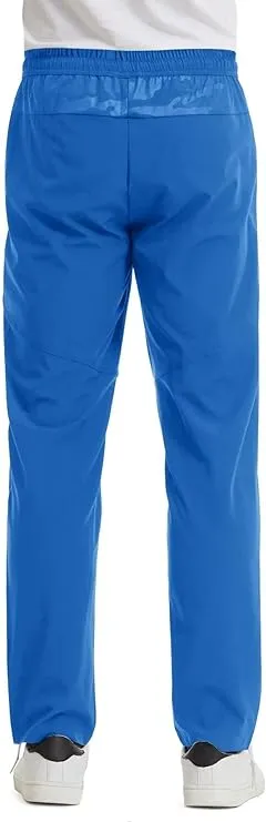 NEW Boladeci Men's Hiking Pants Lightweight Jogging Pants Quick Dry Stretch Zipper Pockets Drawstring Outdoor Fishing Pants, Blue, Sz 38