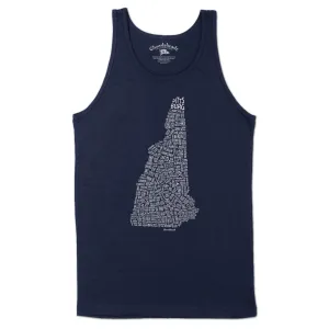 New Hampshire Cities & Towns  Men's Tank Top