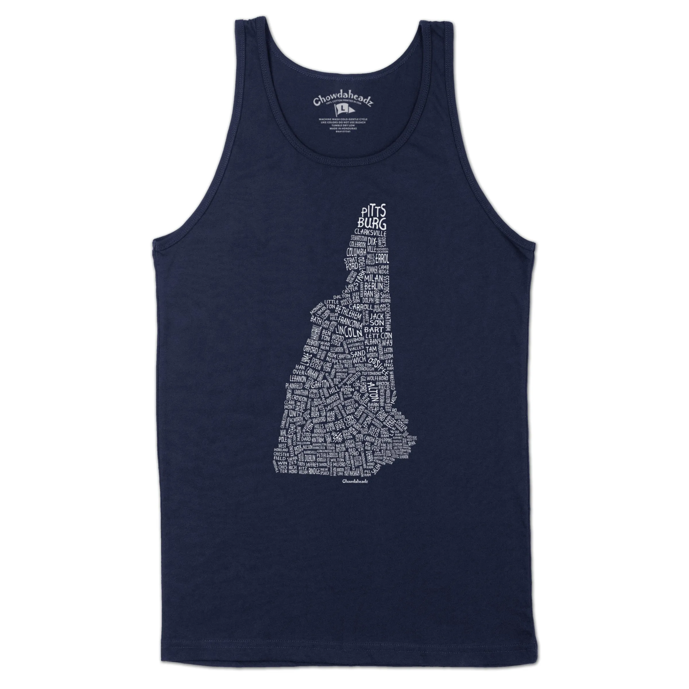 New Hampshire Cities & Towns  Men's Tank Top
