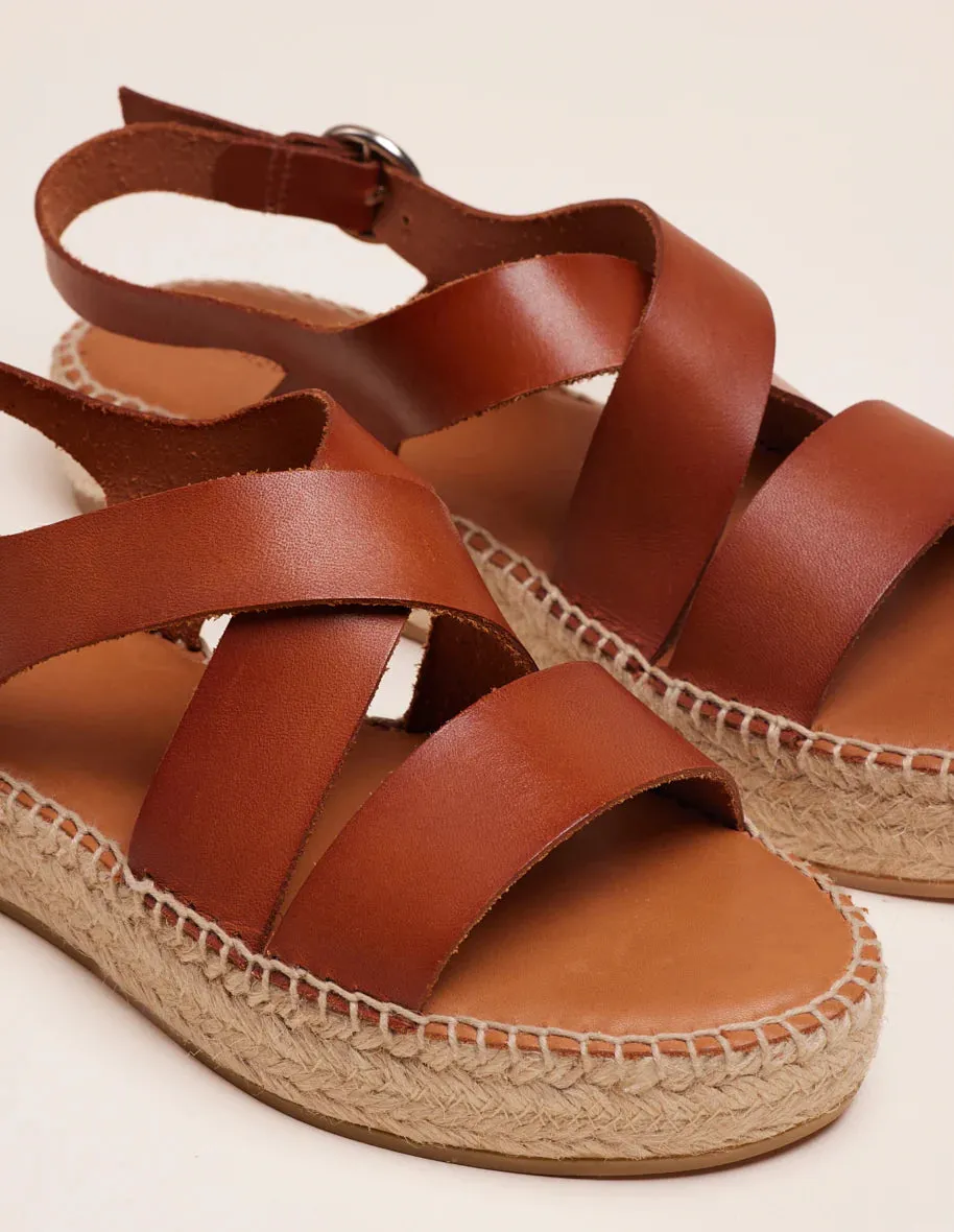 ODAJE Chantal espadrilles cognac women