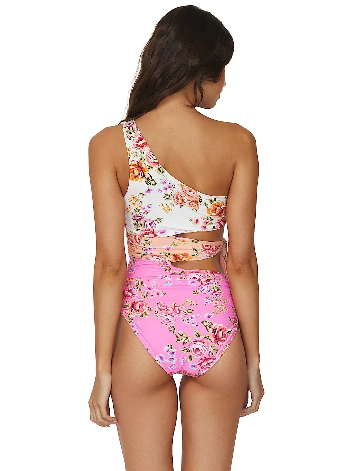 One-Shoulder Cutout One-Piece