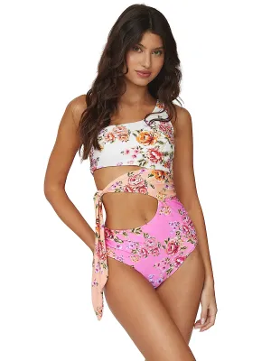 One-Shoulder Cutout One-Piece