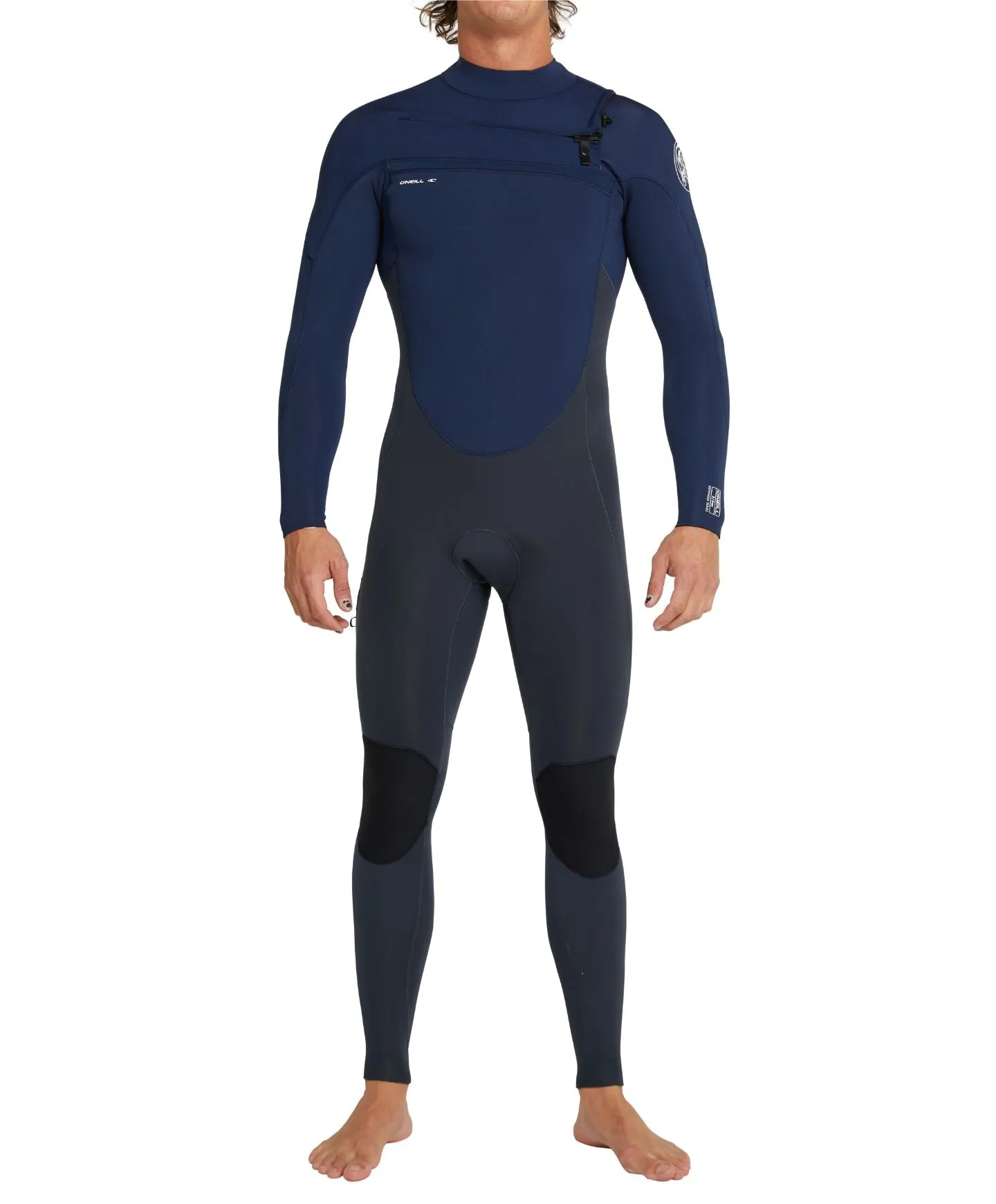 Oneill Defender Chest Zip 3/2 Full Steamer - Navy/Grey