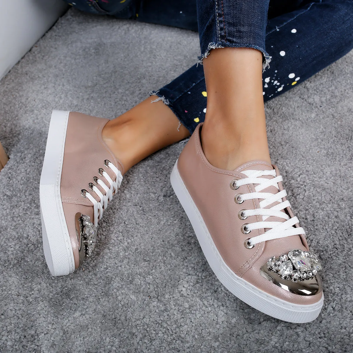 Pantofi casual Kight rose