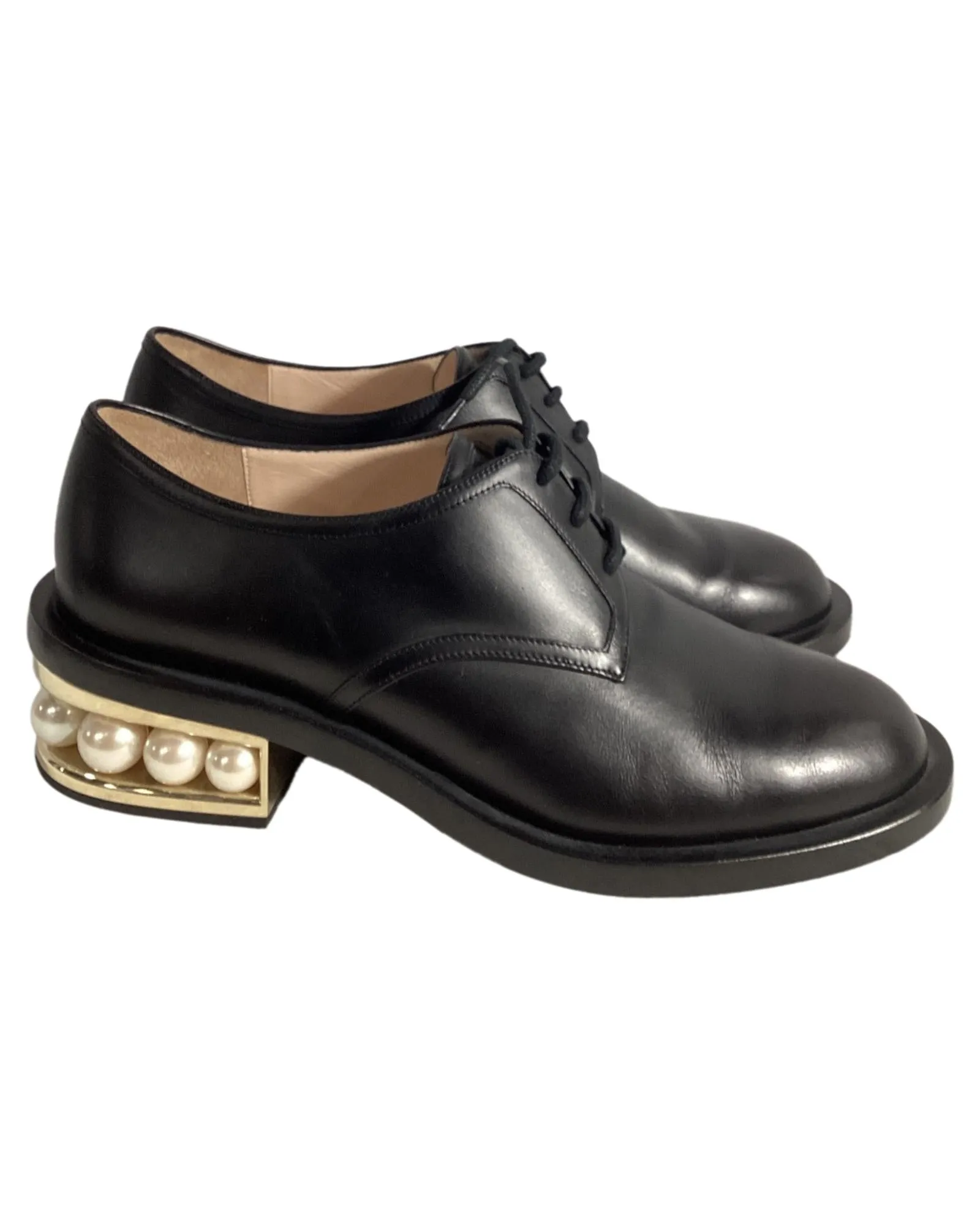 Pearl LaceUp Oxfords