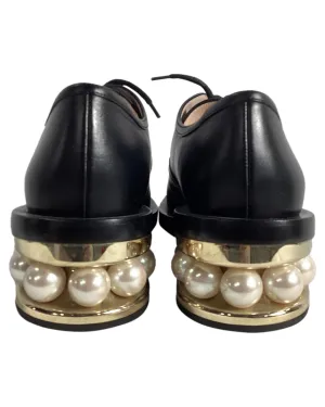 Pearl LaceUp Oxfords