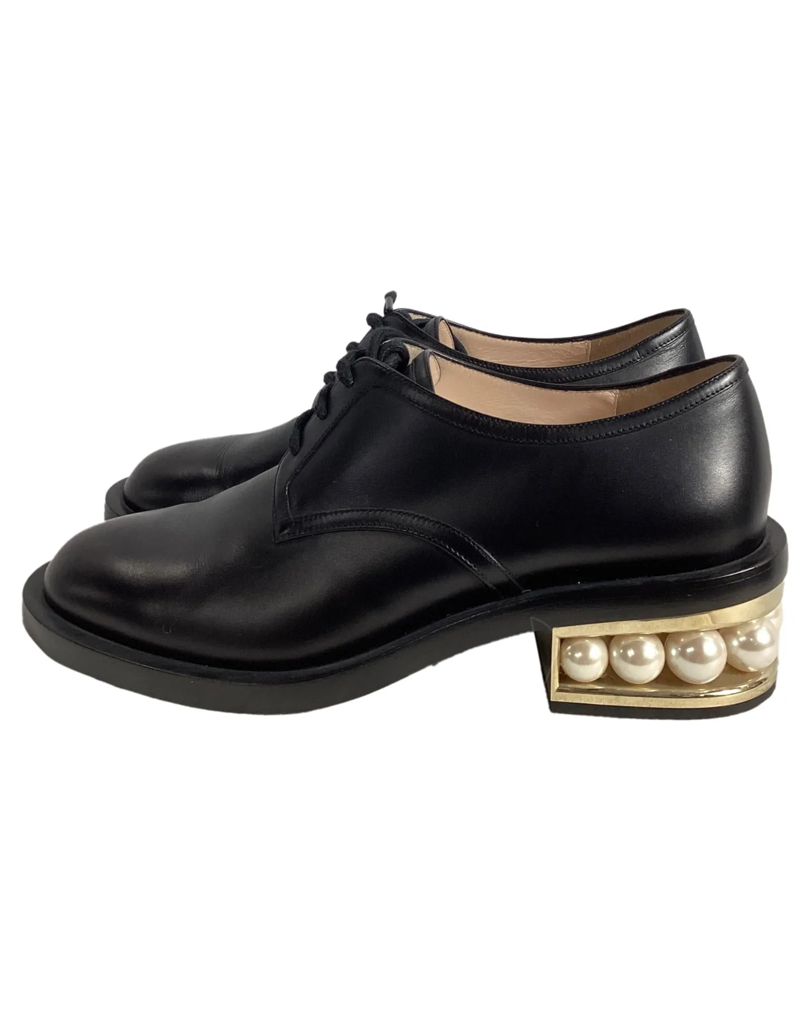 Pearl LaceUp Oxfords
