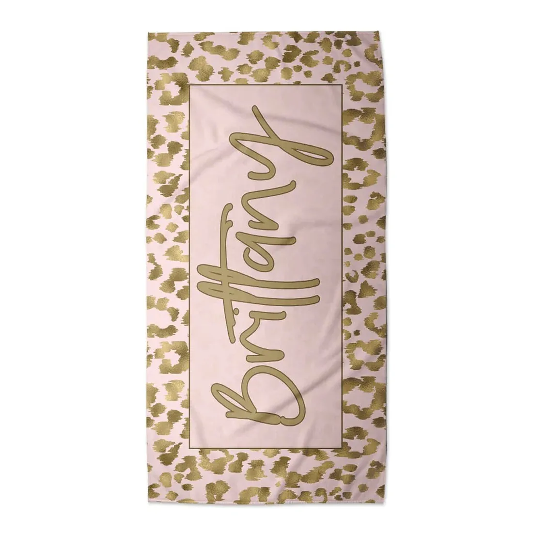Personalized Leopard Print Towel For Kids and Adults