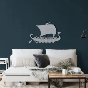 Pirate Ship Metal Wall Decor