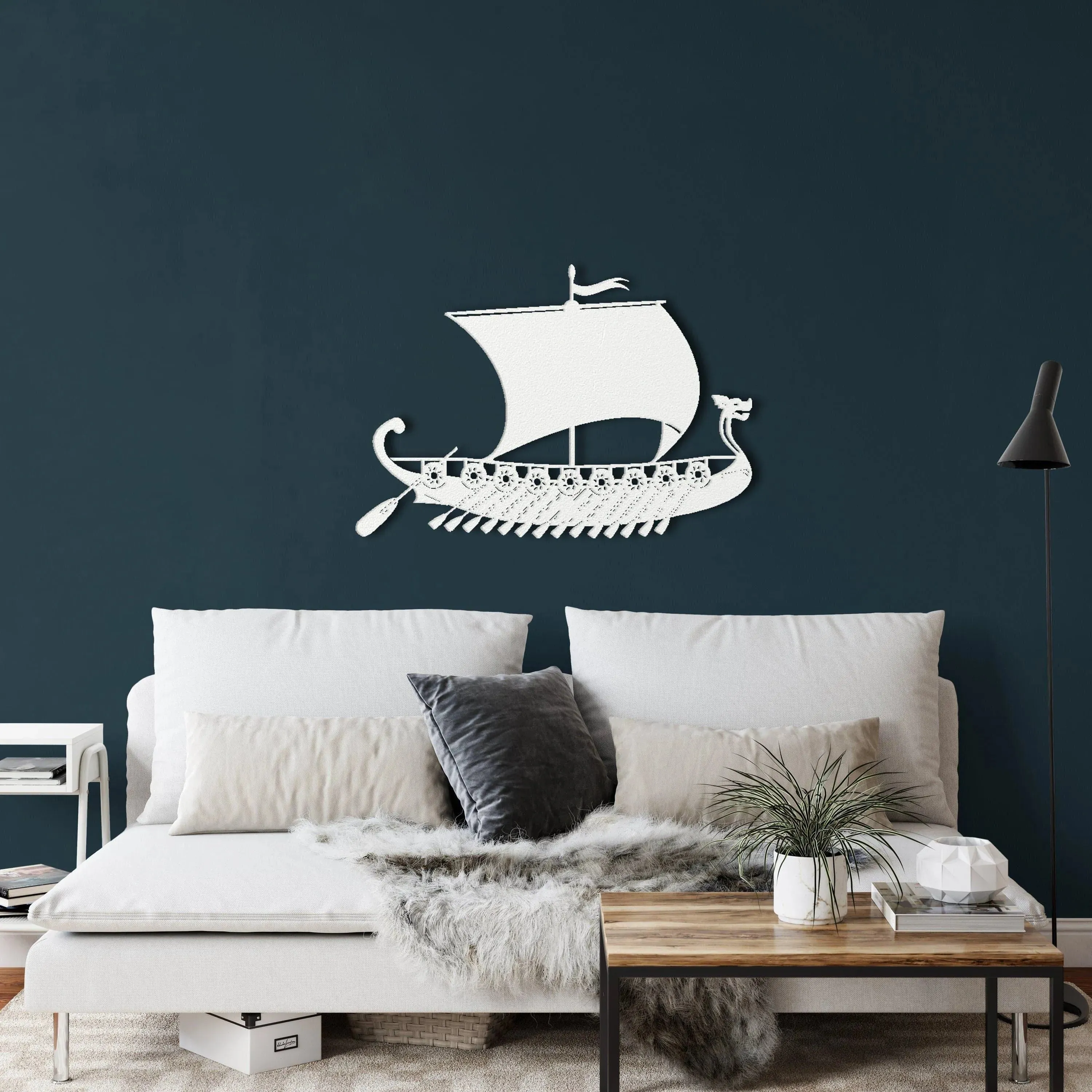 Pirate Ship Metal Wall Decor
