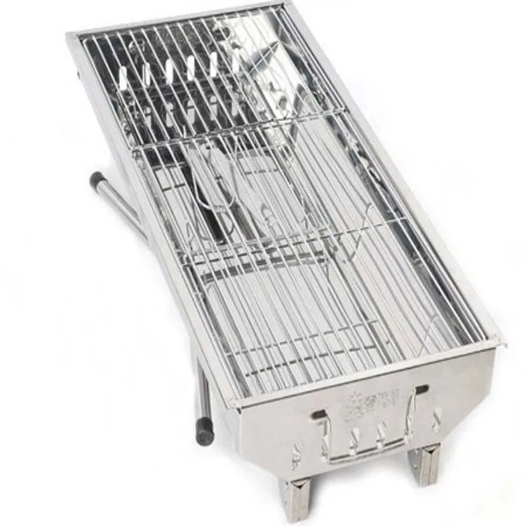 Portable Charcoal BBQ Grill with Foldable Stand