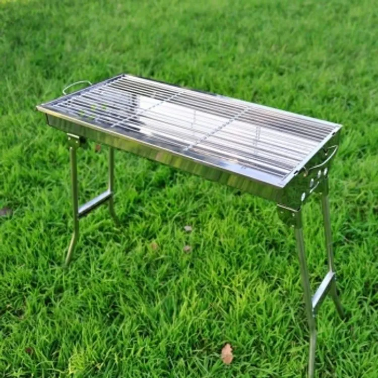 Portable Charcoal BBQ Grill with Foldable Stand