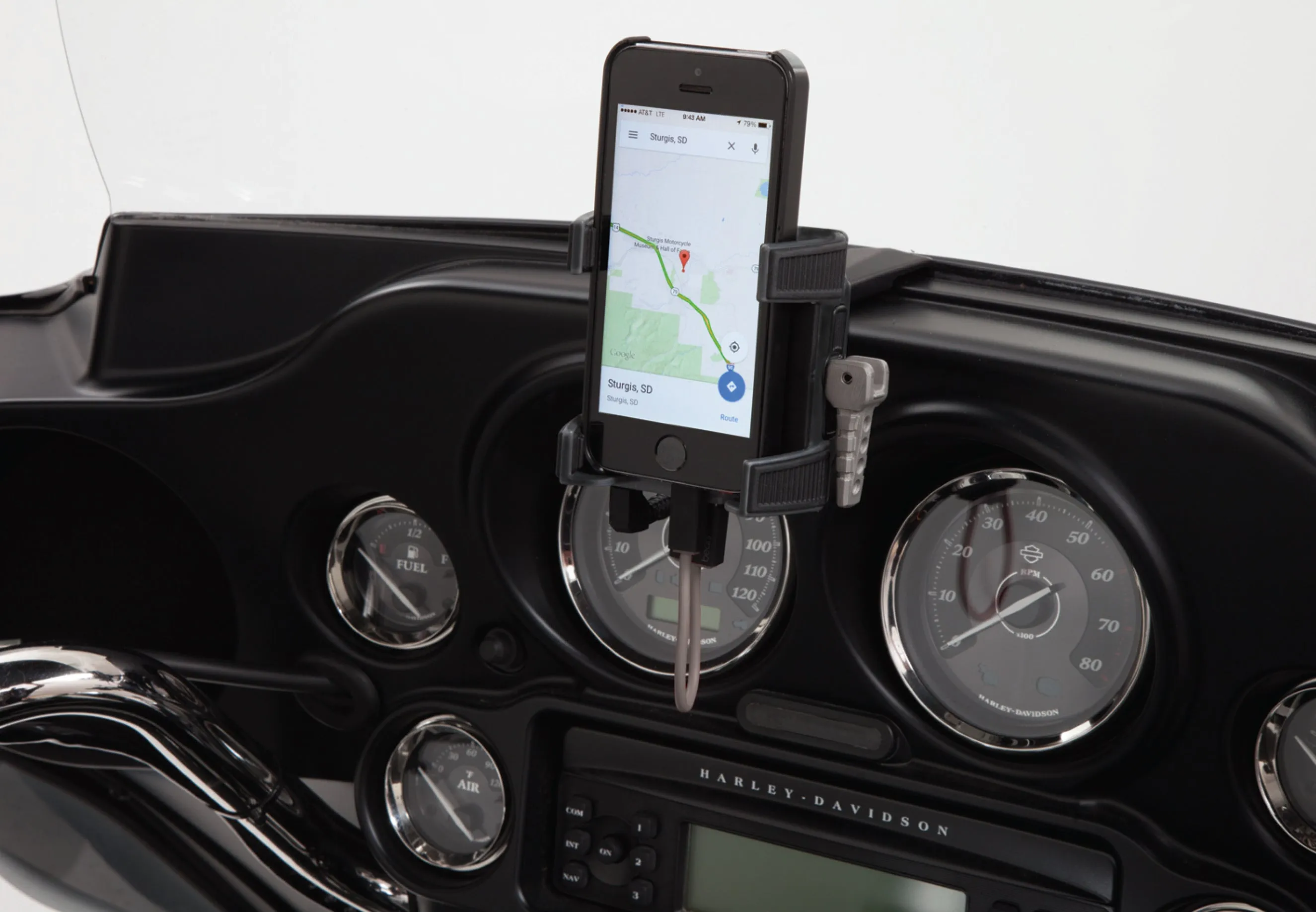 Premium Smartphone Holder w/ Charger, Fairing Mount '14-up