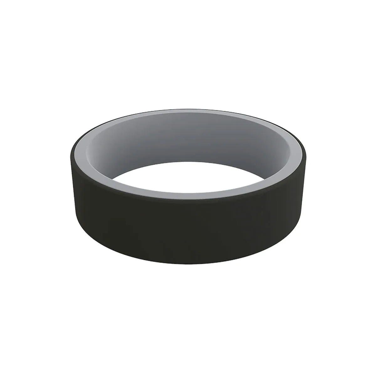 QALO Men's Switch Reversible Silicone Ring Grey/Black