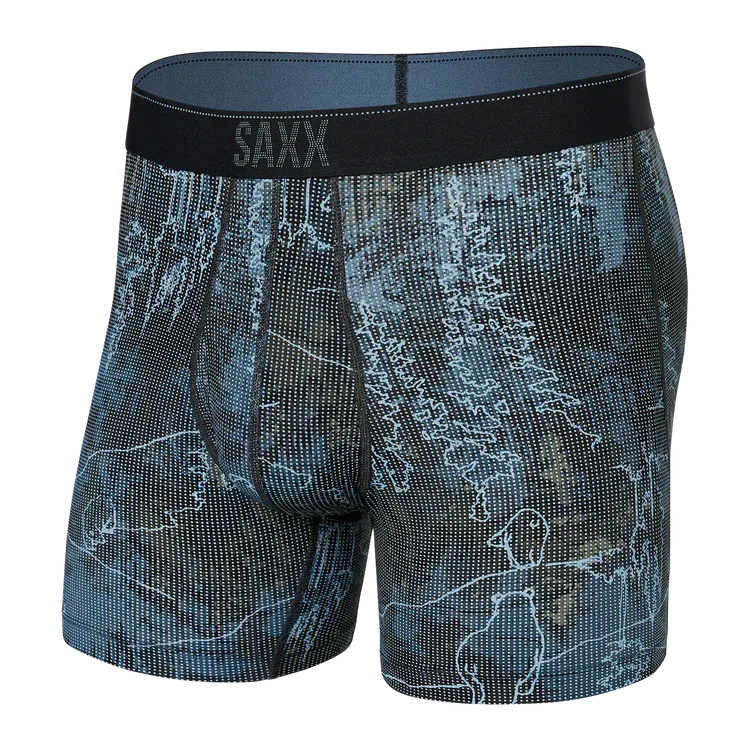 Quest Dry Mesh Boxer Brief - Smokey Mountains Multi