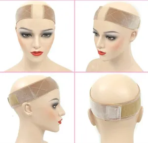 "Velvet wig grip"  Swiss lace insert.  (Light tone)