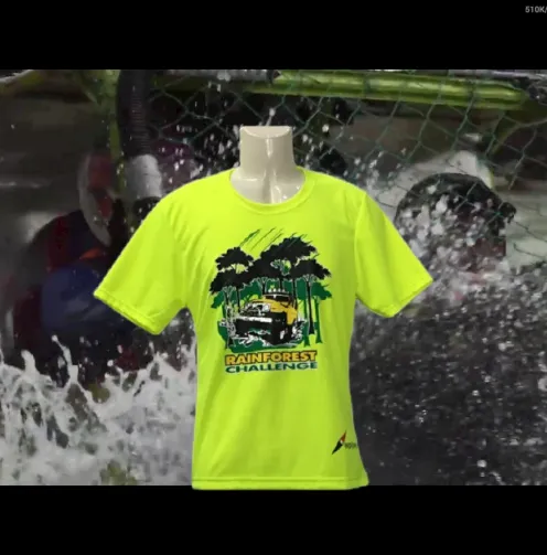 RAINFOREST CHALLENGE DRY FIT T-SHIRT - HI VISIBILITY YELLOW - RFC - M
