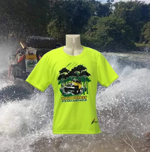 RAINFOREST CHALLENGE DRY FIT T-SHIRT - HI VISIBILITY YELLOW - RFC - M