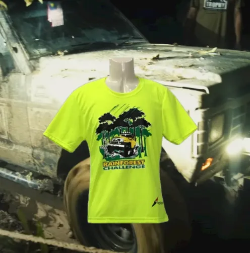 RAINFOREST CHALLENGE DRY FIT T-SHIRT - HI VISIBILITY YELLOW - RFC - M