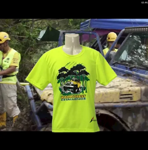 RAINFOREST CHALLENGE DRY FIT T-SHIRT - HI VISIBILITY YELLOW - RFC - M