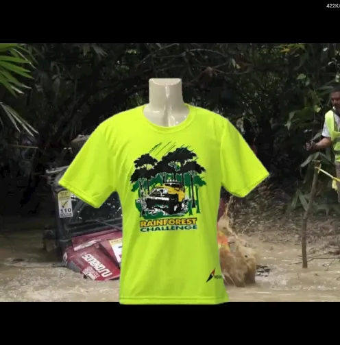 RAINFOREST CHALLENGE DRY FIT T-SHIRT - HI VISIBILITY YELLOW - RFC - M