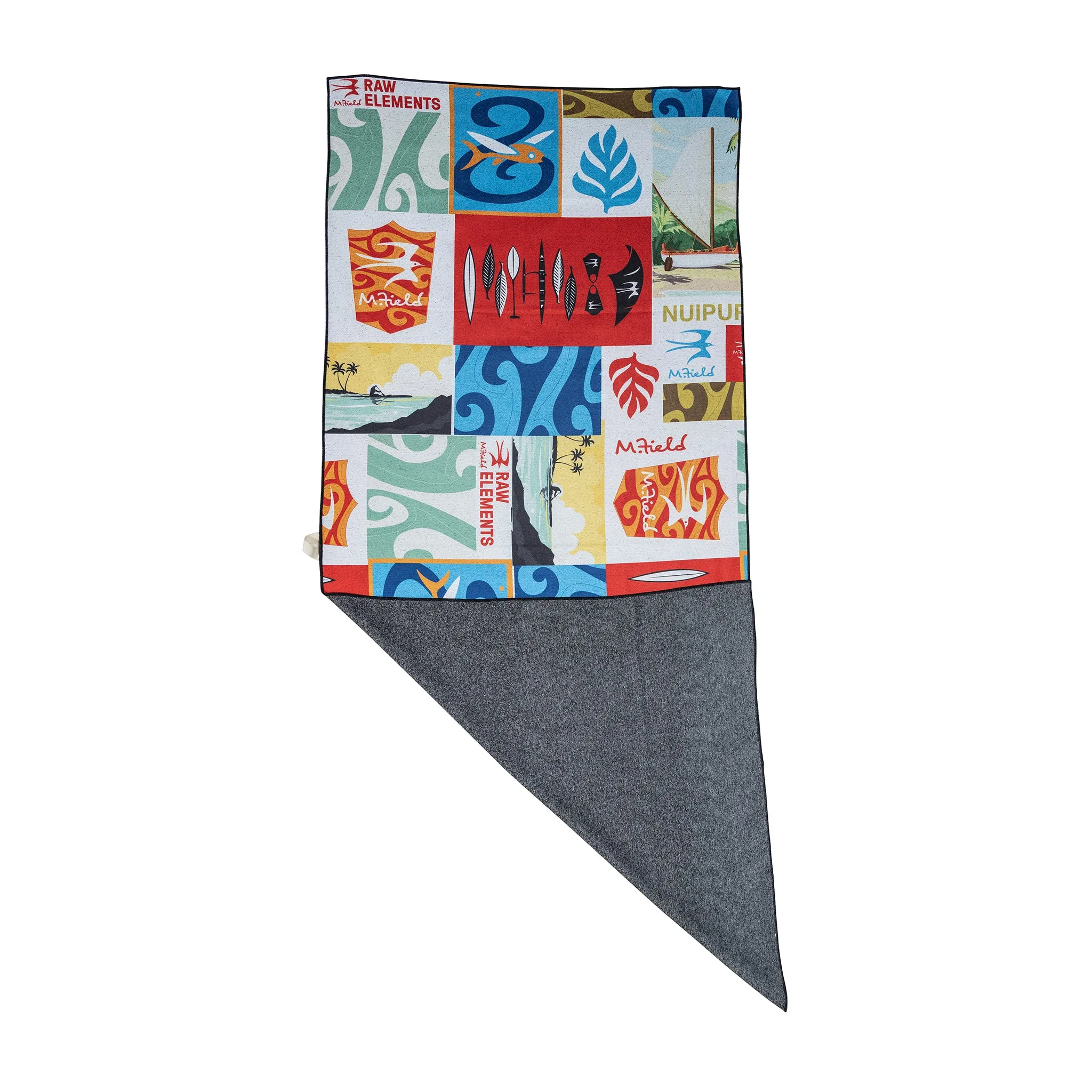 RAW ELEMENTS X MIKE FIELD PATCHWORK RECYCLED MICROFIBER TOWEL