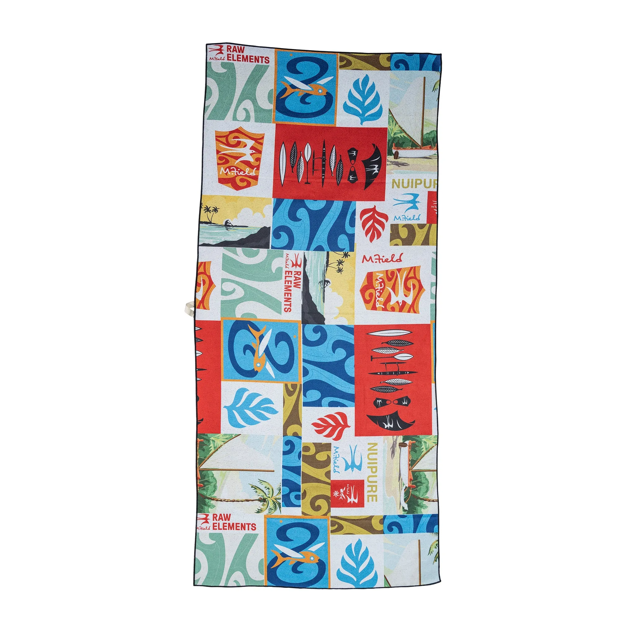 RAW ELEMENTS X MIKE FIELD PATCHWORK RECYCLED MICROFIBER TOWEL