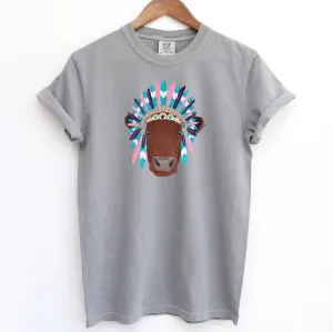 Red Cow Headdress ComfortWash/ComfortColor T-Shirt (S-4XL) - Multiple Colors!