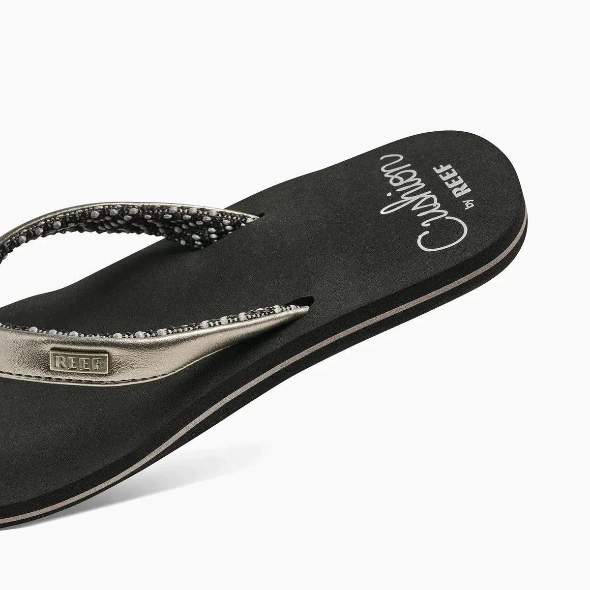 Reef Cushion Sands Ladies Flip Flops Gunmetal