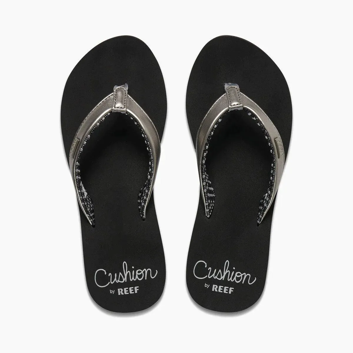 Reef Cushion Sands Ladies Flip Flops Gunmetal