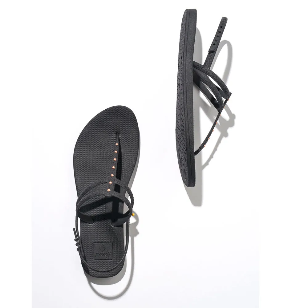 Reef Womens Escape Lux T Stud Flip Flops - Black