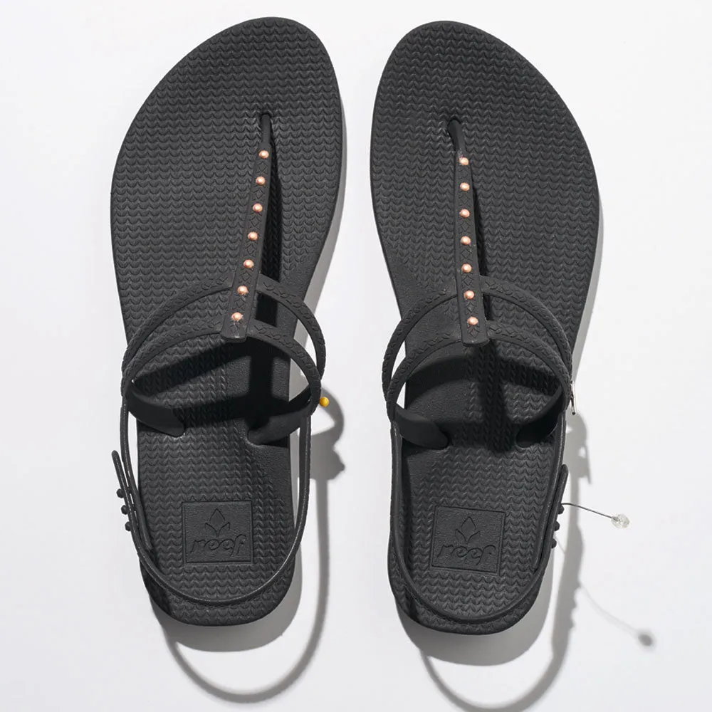Reef Womens Escape Lux T Stud Flip Flops - Black