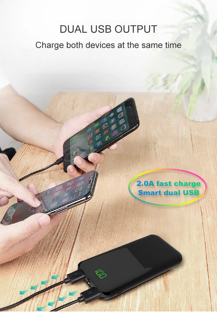 REF Power LCD Lightweight Digital Display Portable Battery Charger