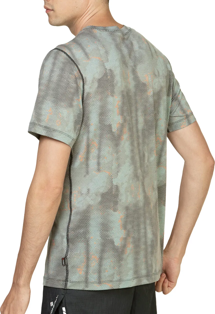 Ronhill Tech Golden Hour Short Sleeve Mens Running Top - Green
