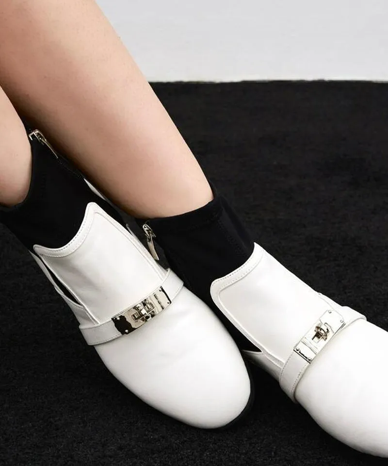 [Sample Sale] Anell Golf Low Span Golf Boots - Ivory
