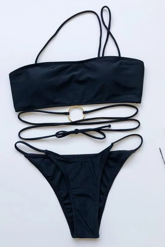 sexy black bikini