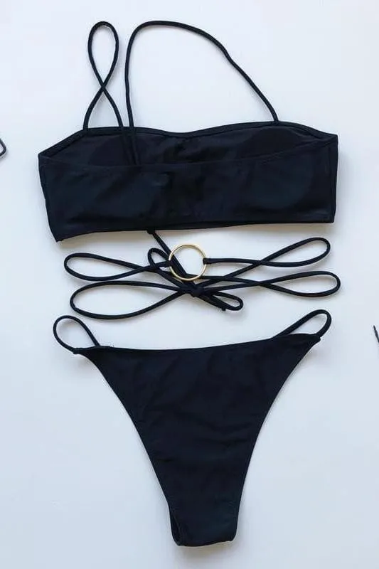 sexy black bikini