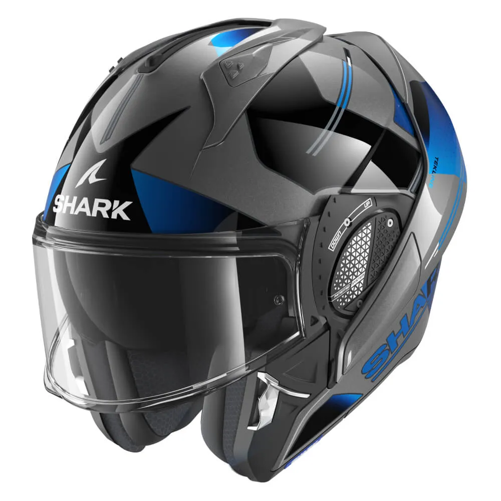 Shark Evo GT Helmet Tekline Black / Anthracite / Blue