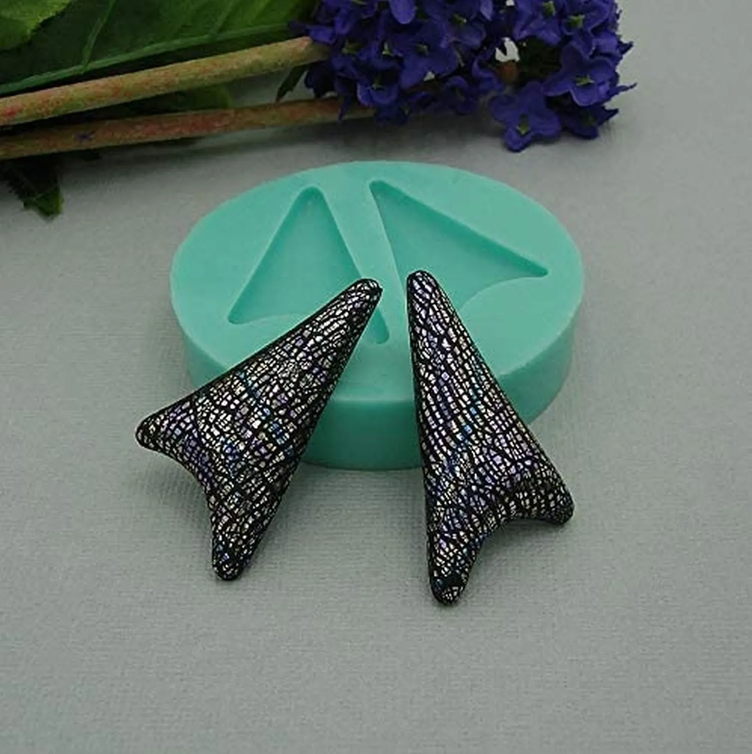 Silicon Mold Cabochons Irregular Shape Stones Jewelry Making(Left & Right).