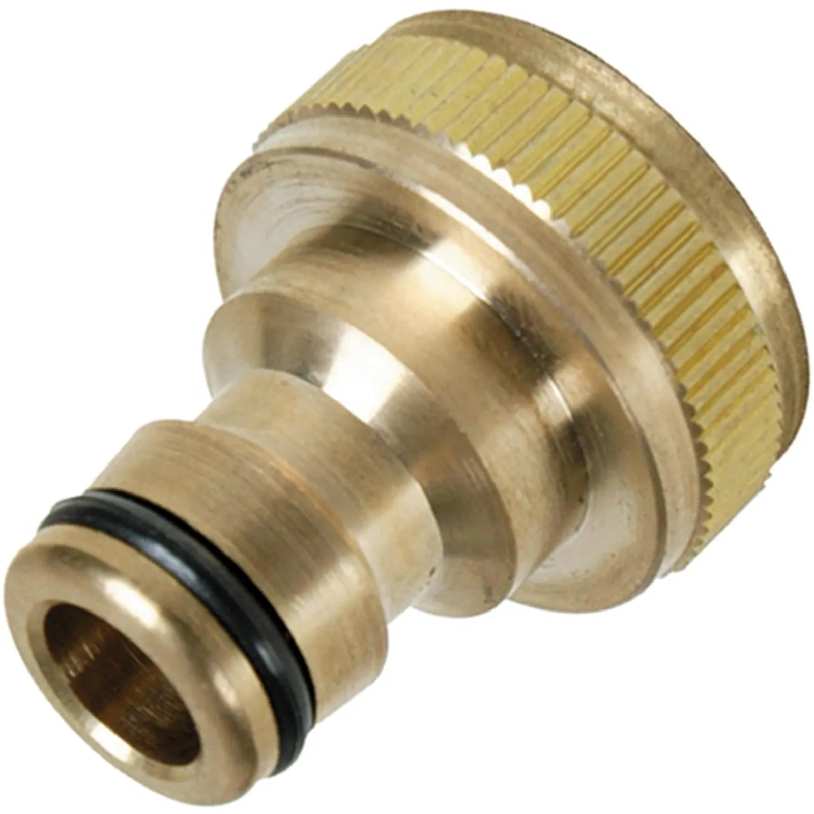 Silverline 3/4" BSP Brass Tap Connector Universal Garden Water Hose